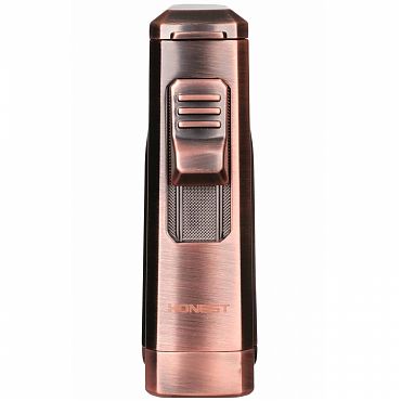 Зажигалка Honest, тройное пламя, бронза 784-Bronze