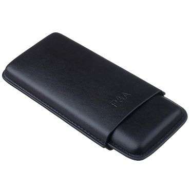 Чехол P&A на 3 сигары, кожа T1348-Black