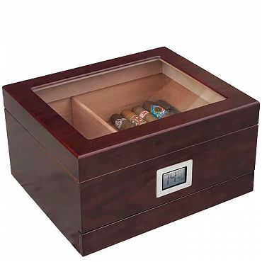 Хьюмидор Aficionado Chalet Glasstop Cherry Storage