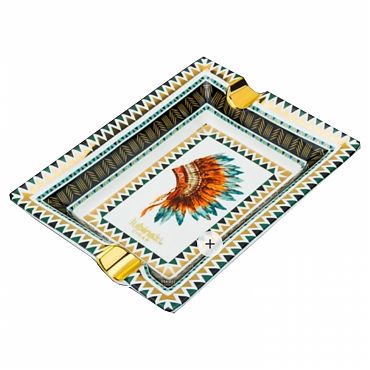 Пепельница керамическая Lubinski YJA-20016 индеец