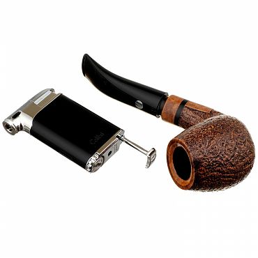 Зажигалка Colibri Pacific матовый черный хром LI400С5