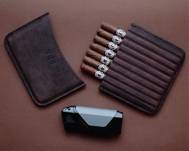 Зажигалка Honest, двойное пламя, синяя 782-Blue