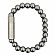 Браслет с пробойником для сигар SOLO STEEL HEMATITE 8mm