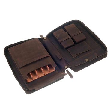 Сумка-хьюмидор P&A на 5 сигар натуральная кожа C260-Buffalo