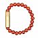 Браслет с пробойником для сигар SOLO GOLD CARNELIANE 8mm