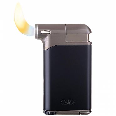 Зажигалка Colibri Pacific черный-оружейная сталь LI400С7