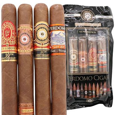 Perdomo Humidified Travel Bags Epicure Sun Grown